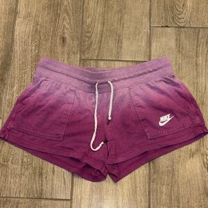Nike Women's Ombre Purple Athletic Shorts